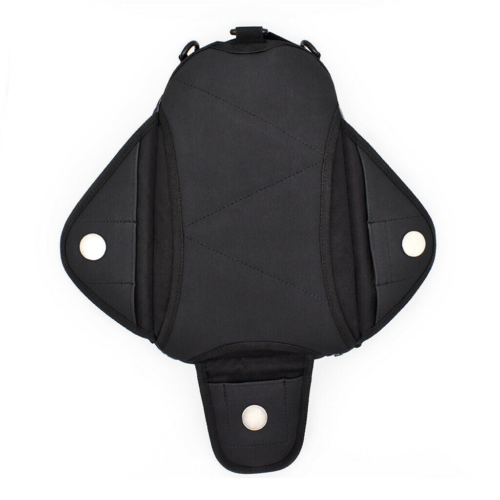 1Pcs Universal Detachable Motorcycle Fuel Tank Bag Large Capacity Black