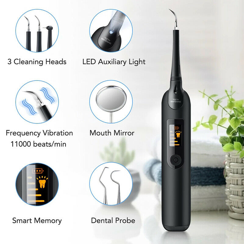 Electric Sonic Dental Scaler For Whiten Teeth with LED Display Cleaner Tooth