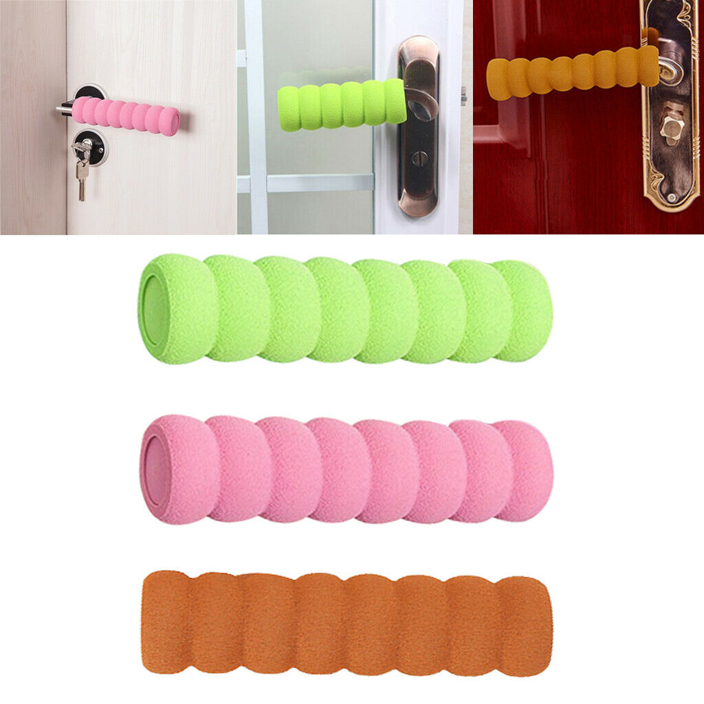 3pcs Foam Door Handle Cover Door Knob Protective Sleeve Safety Protector