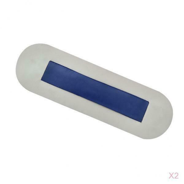 2 Pieces Inflatable PVC Seat Hook Straps / Patches Light Gray Blue