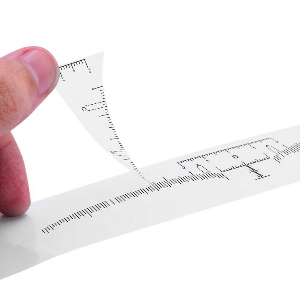 30pcs Disposable Microblading Eyebrow Measure Ruler Stickers Tattoo Makeup