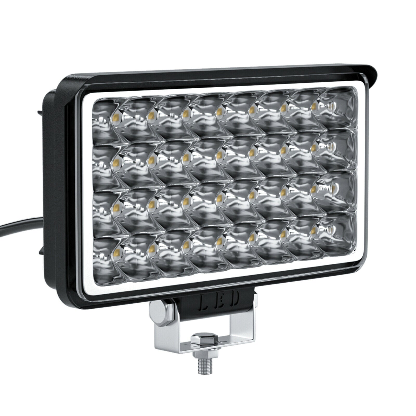 4"Inch Car Roof Light 32 Lamp Beads Front Bumper Spotlight 32W LED Work Light