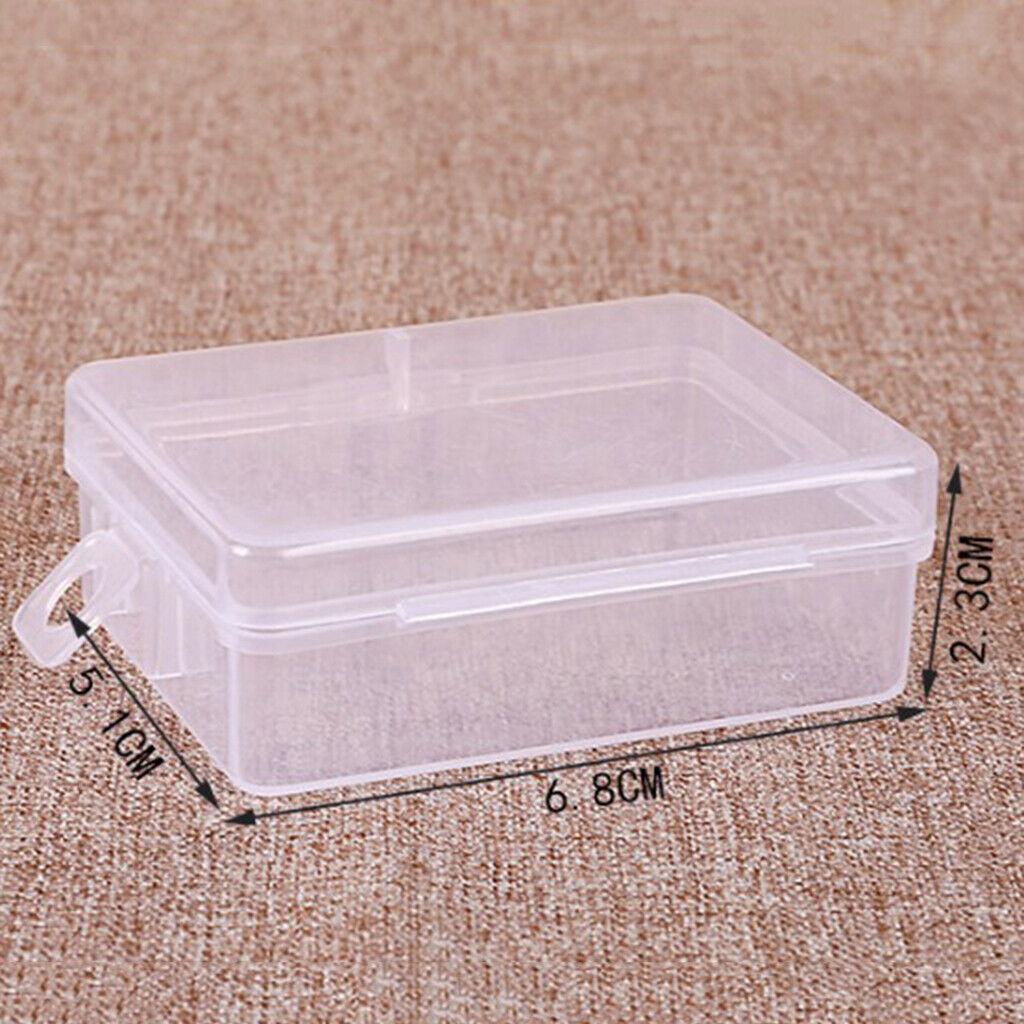 10x Clear Small Storage Box Hardware Collection Home Organizer