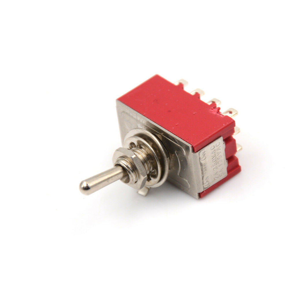 2A250VAC 5A125VAC 12 Pin 4PDT ON/ON 2 Position Mini Toggle Switch MTS- KoF1Y WF