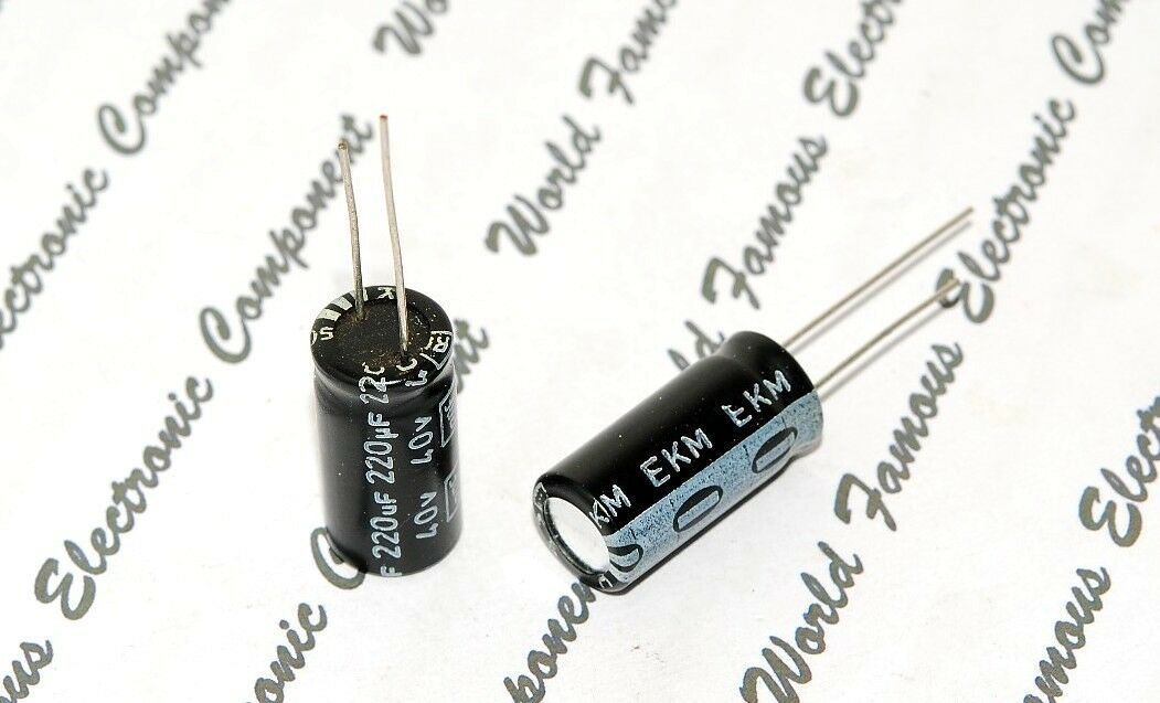 2pcs - Roederstein / ROE EKM 220uF (220µF) 40V Radial Capacitor