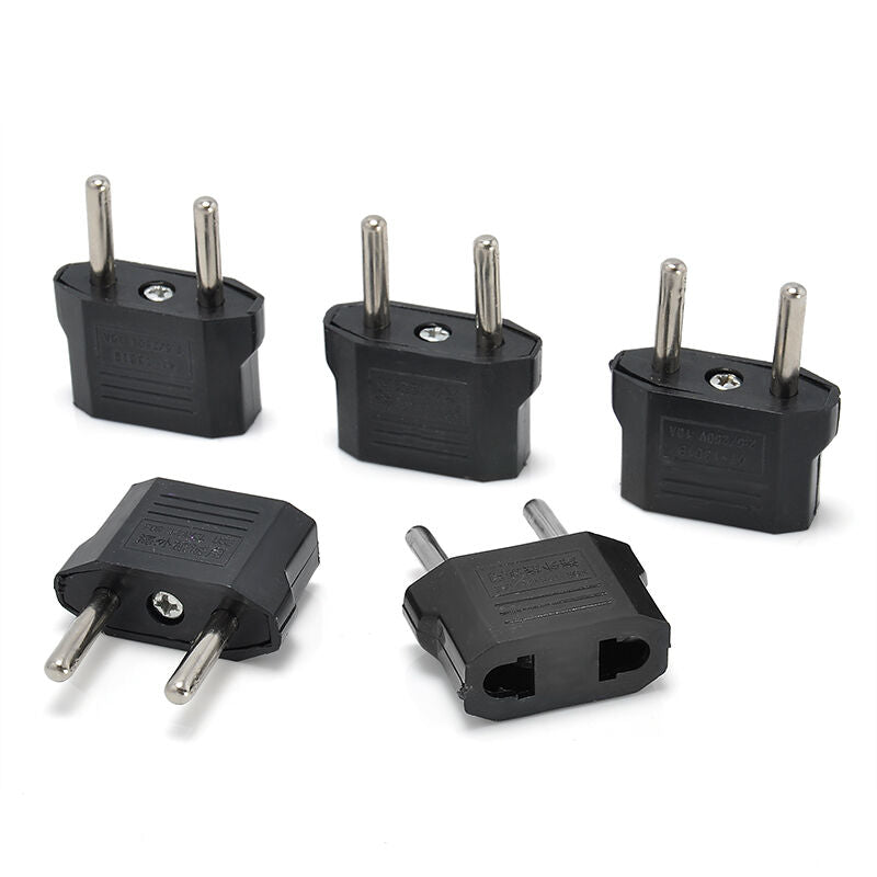 5X US/USA to European Euro EU Travel Charger Adapter Plug Outlet Converter NEW