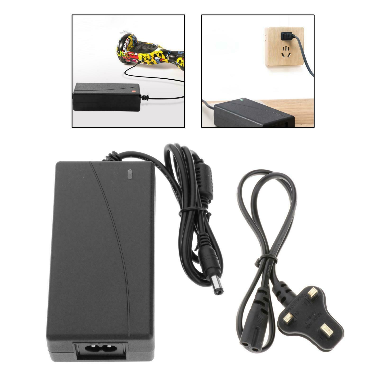 Power Supply Adapter DC 5.5mm 42V 2A Fast Charger for Scooter Skateboard