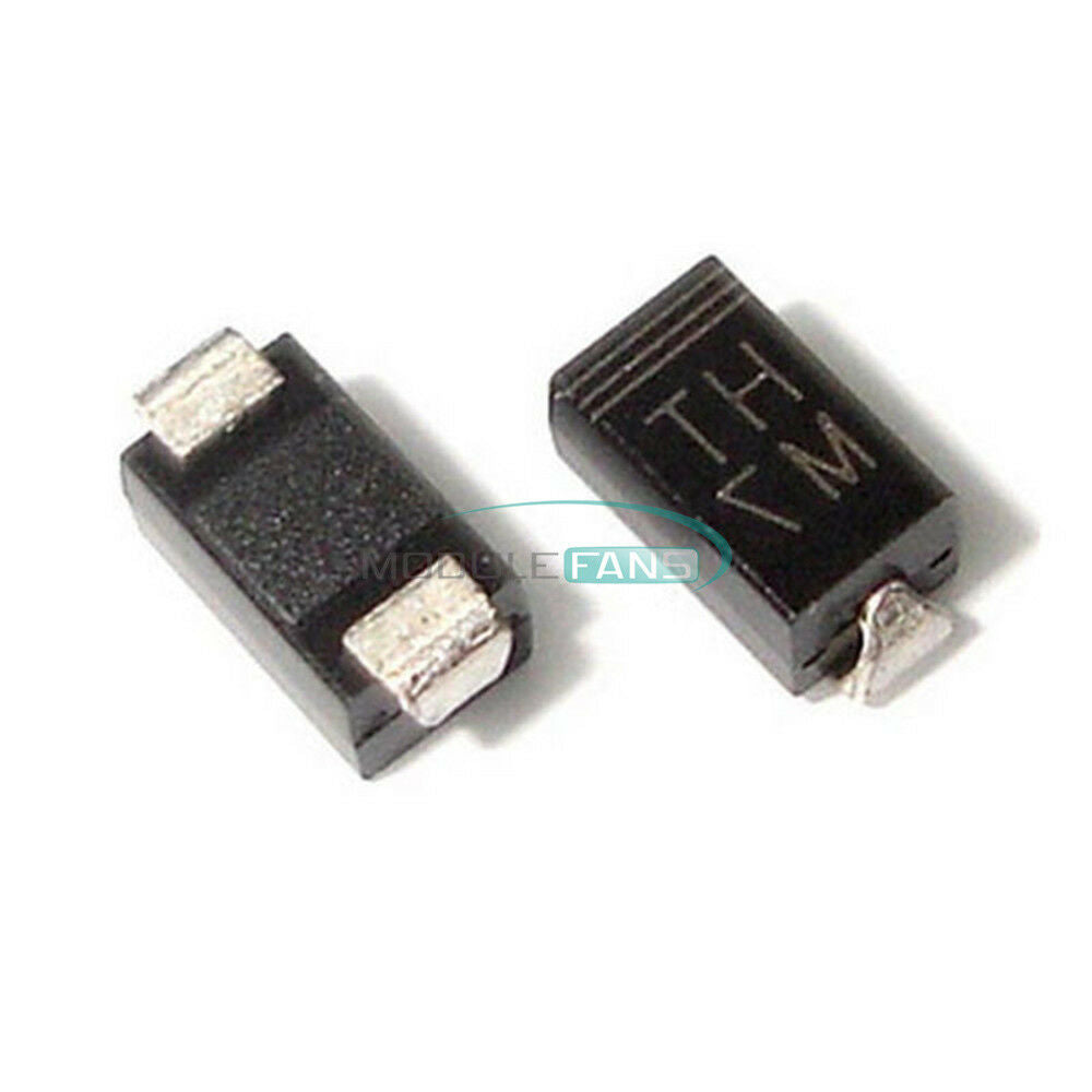 100PCS SMD 1N4007 Diode 1A 1000V IN4007 M7 DO-214AC NEW