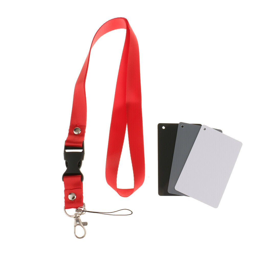3 in 1 18%   Digital White Black Grey Color Balance Cards Calibrated Card