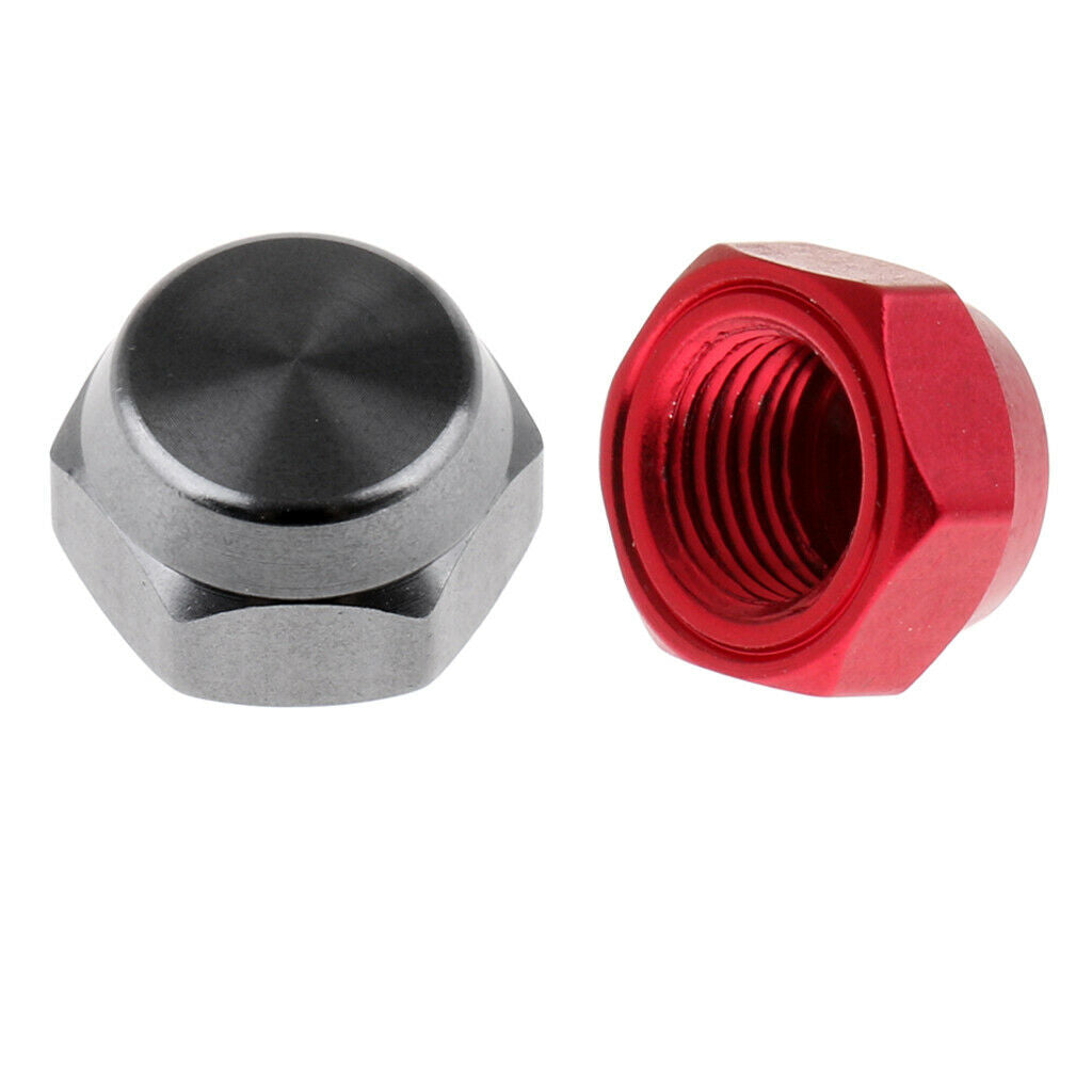 2 Pieces of Baitcasting Reel Screw Nut (1 X Red, 1 X Gray)