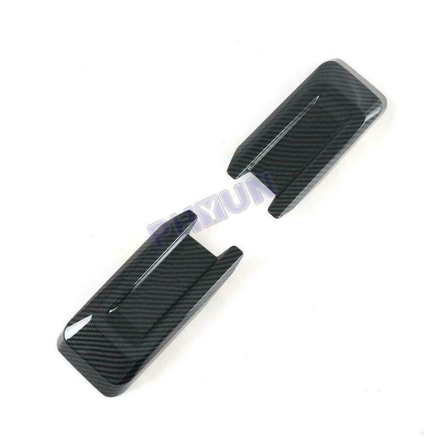 For 2015-2019 Ford F-150 Front Head Light Eyelid Molding Trim Carbon Fiber Color