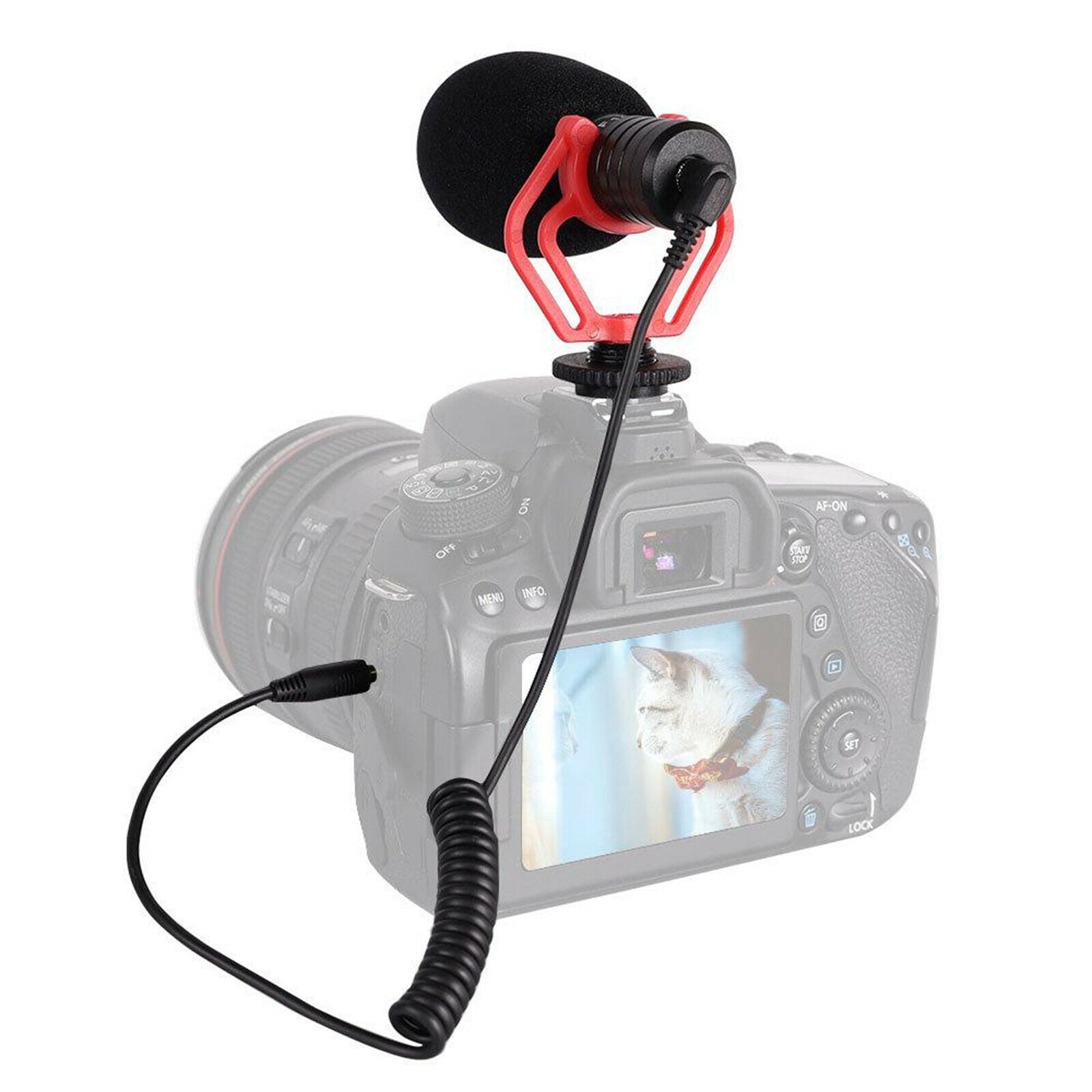 Camera Mic Windshield Condenser for DSLR Camera DV Camcorder & 3.5mm