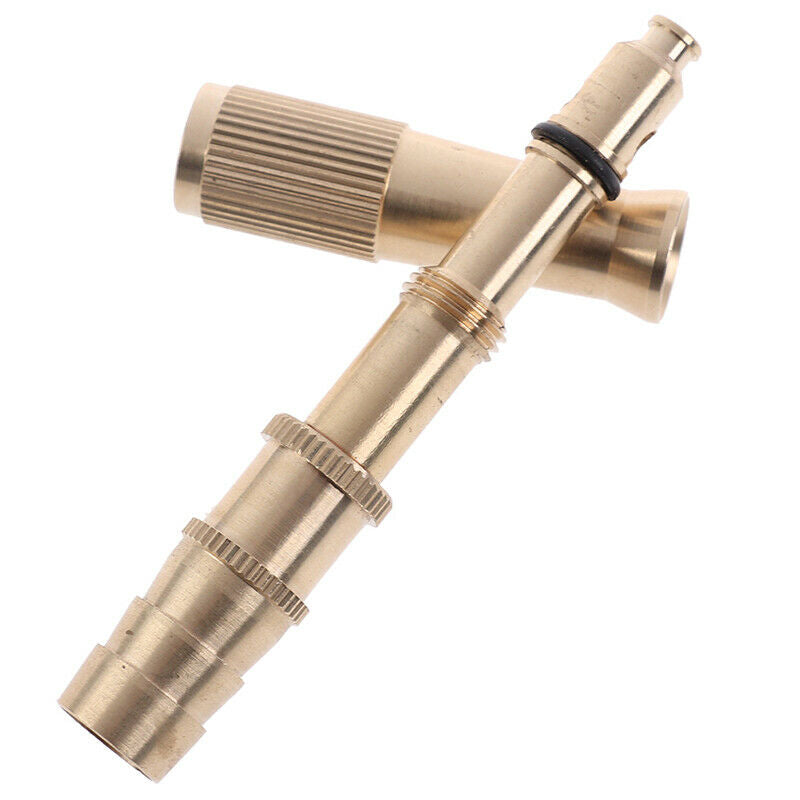 Garden Brass Adjustable Spray Gun Hose Nozzle High Pressure Copper Car Wa.l8