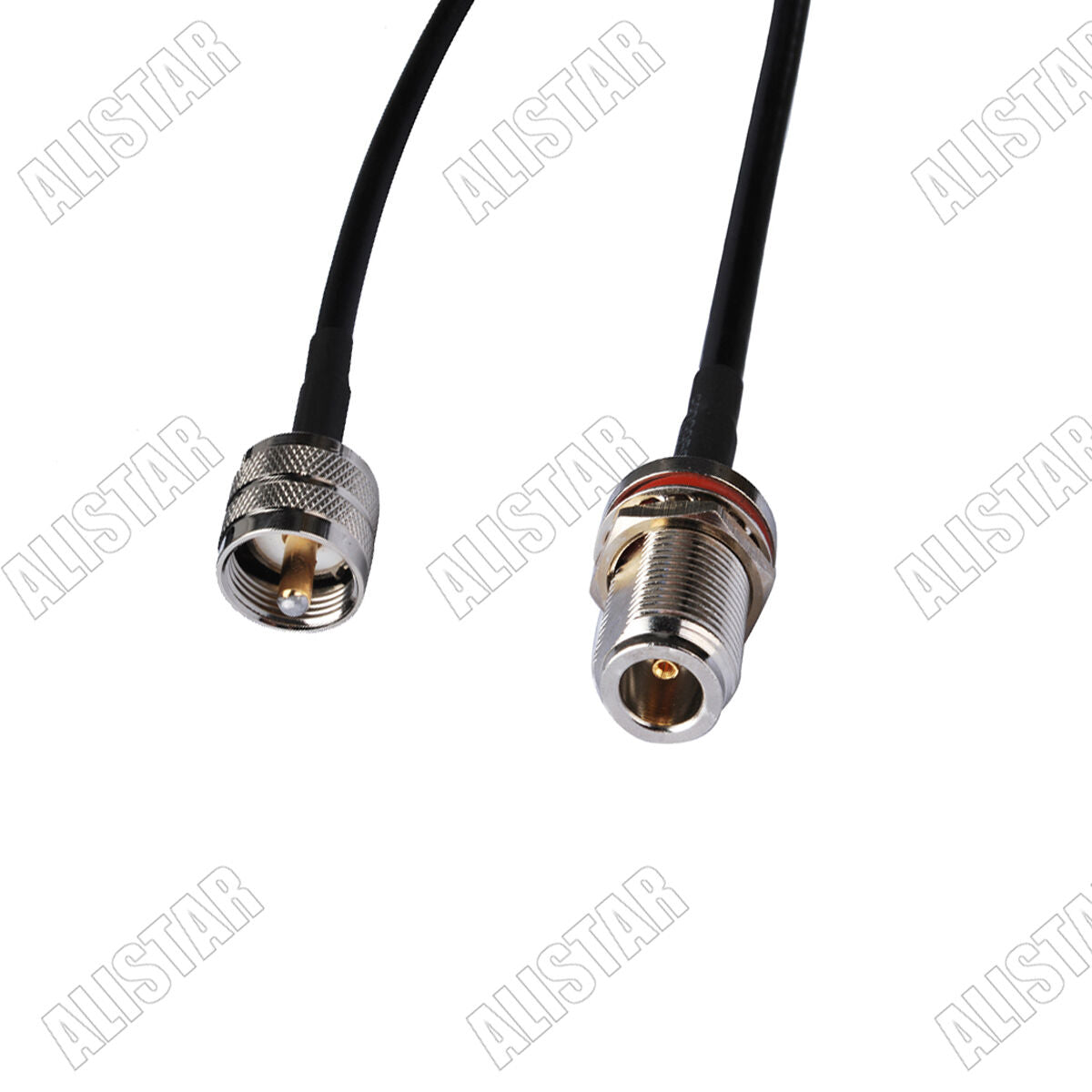 15M RG58 N Female Jack Bulkhead O-Ring to UHF PL259 Male Plug Pigtail Cable Wifi