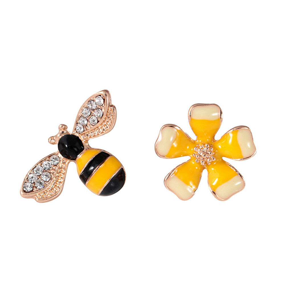Fashion Design Animal Dangle Cute Jewelry Flower Bee For Woman Girl Earring Gift