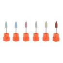 6x Cuticle Clean Nail Drill Bit File Polishing Head Electric Drill Bit Set