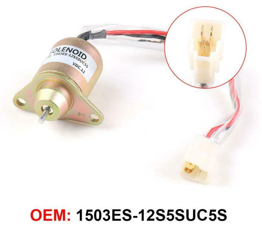 Fuel Shut Off Solenoid Valve Shutdown 1503ES-12S5SUC5S For Yanmar 119653-77950