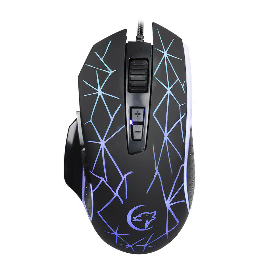 Optical Mouse Wired Colorful Lights G816 USB 9 Buttons DPI 1200-1600-2400-3200
