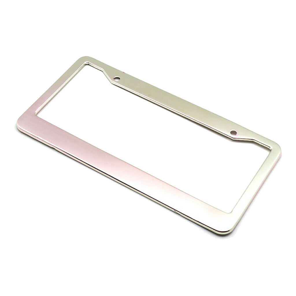 2pcs Universal Metal Aluminium Alloy Car Auto License Plate Frame Waterproof