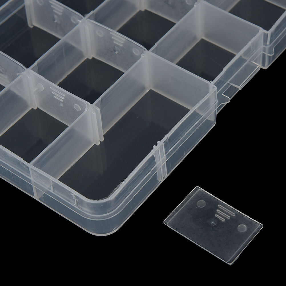 15 Compartments Fishing Fish Hook Bait Lure Box Tackle Storage Container .l8