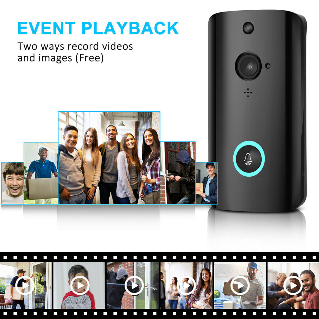 Wifi Motion Sensor Visual Doorbell Wireless HD 720P Two Way Video Door Phone