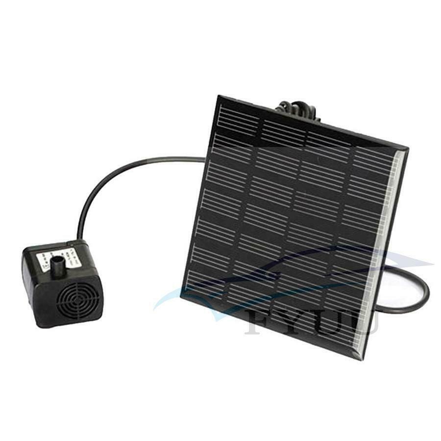 Solar Fountain Water Pump Panel Garden Pond Pool Submersible Watering Kit NEW