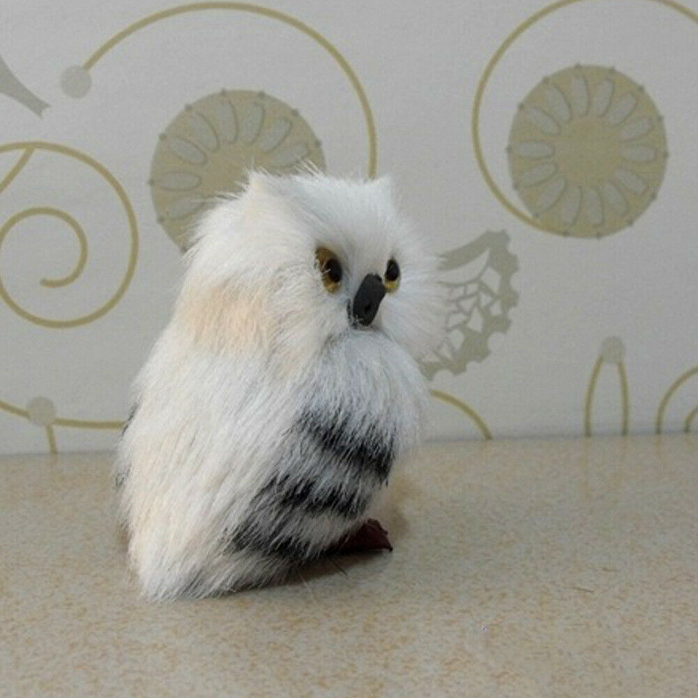 Owl Furry Christmas Ornaments Simulation Decor Christmas Family Child Gift  NEW