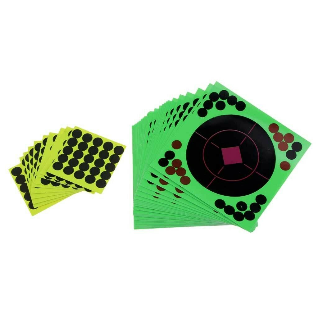 25pcs 4"  Stickers Adhesive Glow Shot for Shooting Training
