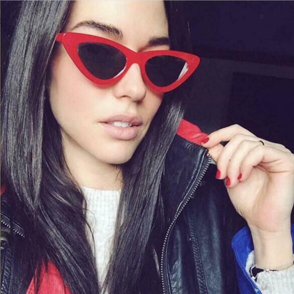 2Pcs Girls Female Cateye Triangle Frame Sunglasses New UV400