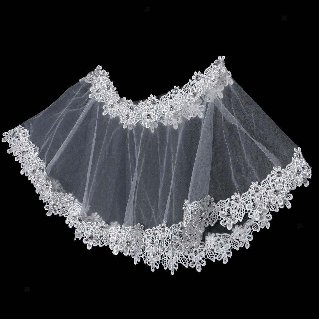 Bridal Lace Flower Edge Shawl Wedding Shrug Wrap Cape Wedding Accessory