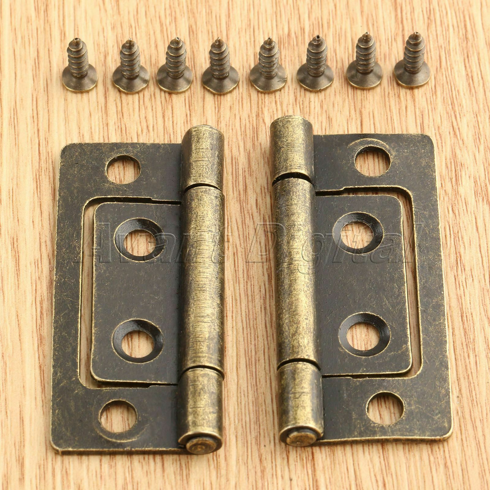 Retro Furniture Cabinet Hinge Wardrobe Cupboard Jewelry Box Door Hinges Hardware