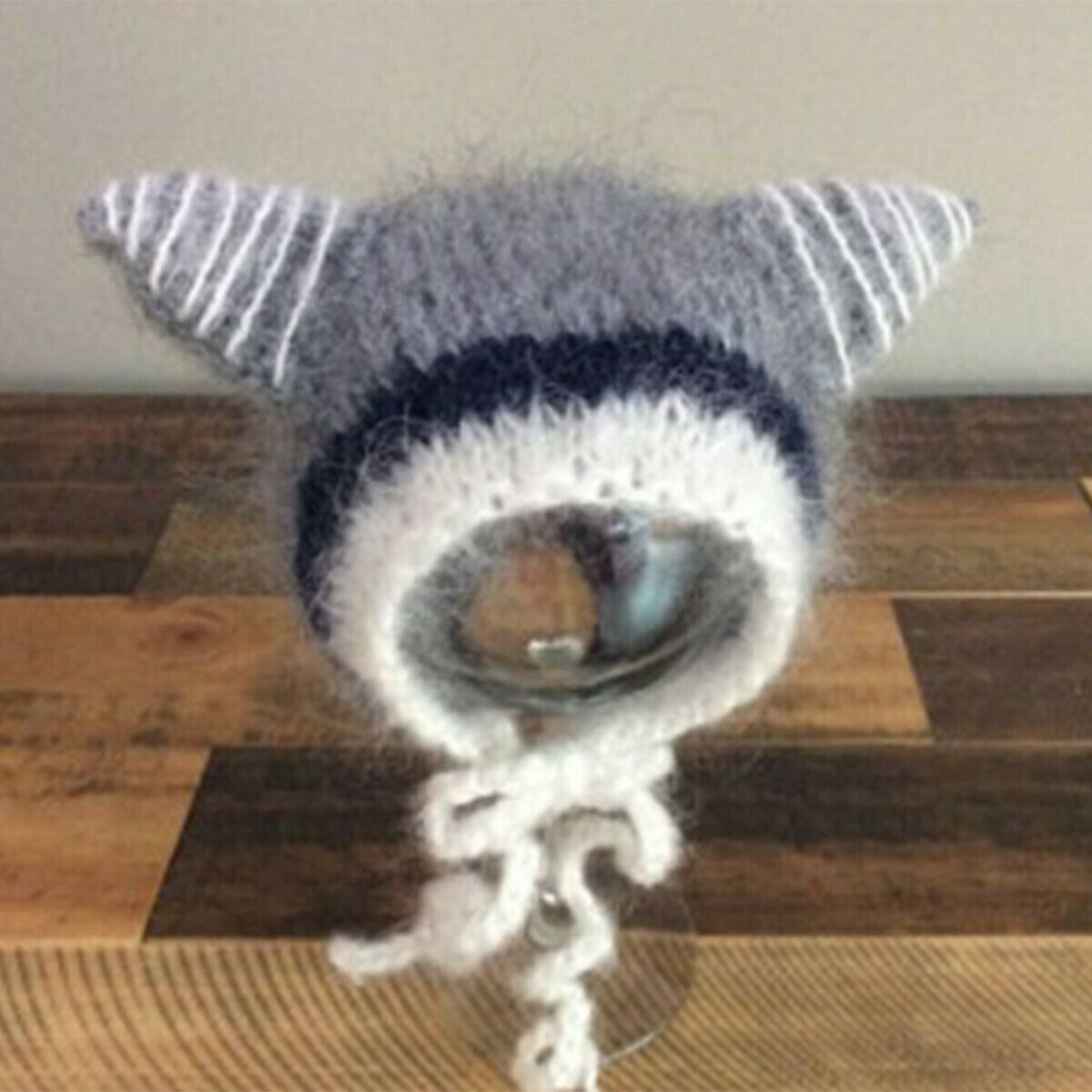 1X Newborn Ear Bear Hat Bonnet Baby Photography Props Cap Handmade Knitted Hat