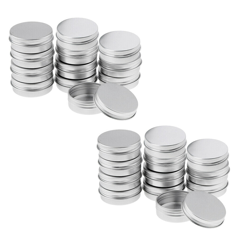 30ml     Aluminum     Cosmetic     Pot     Lip     Balm     Jars     Containers