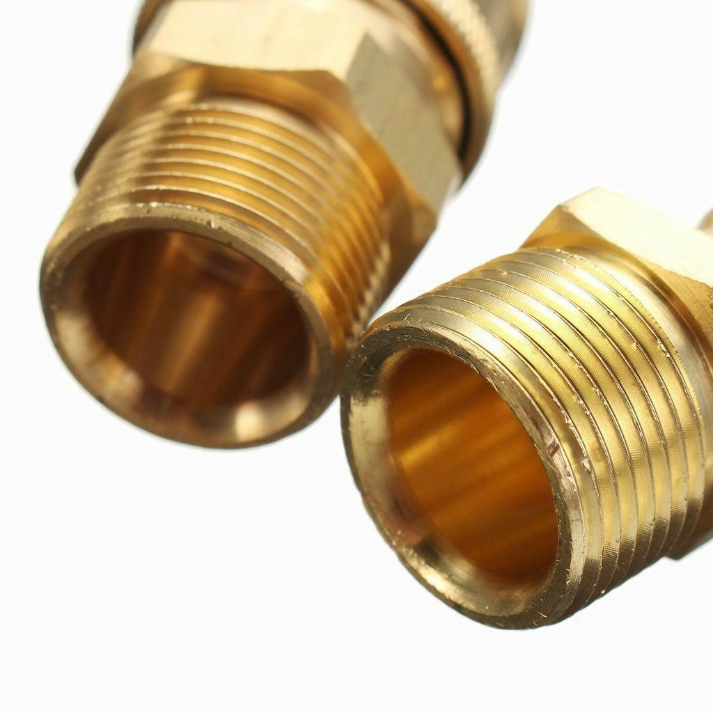 2X Pressure Washer Jet Wash M22 Female to 3/8" Quick Release Male Adaptor