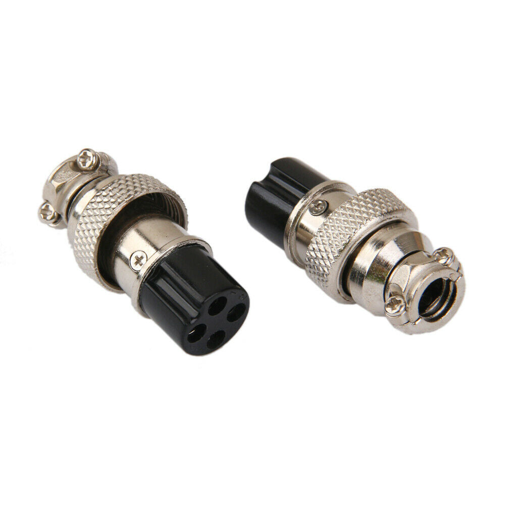 8x 4 Pin Aviation Waterproof Connector Cable Connector Plug & Socket Electrical