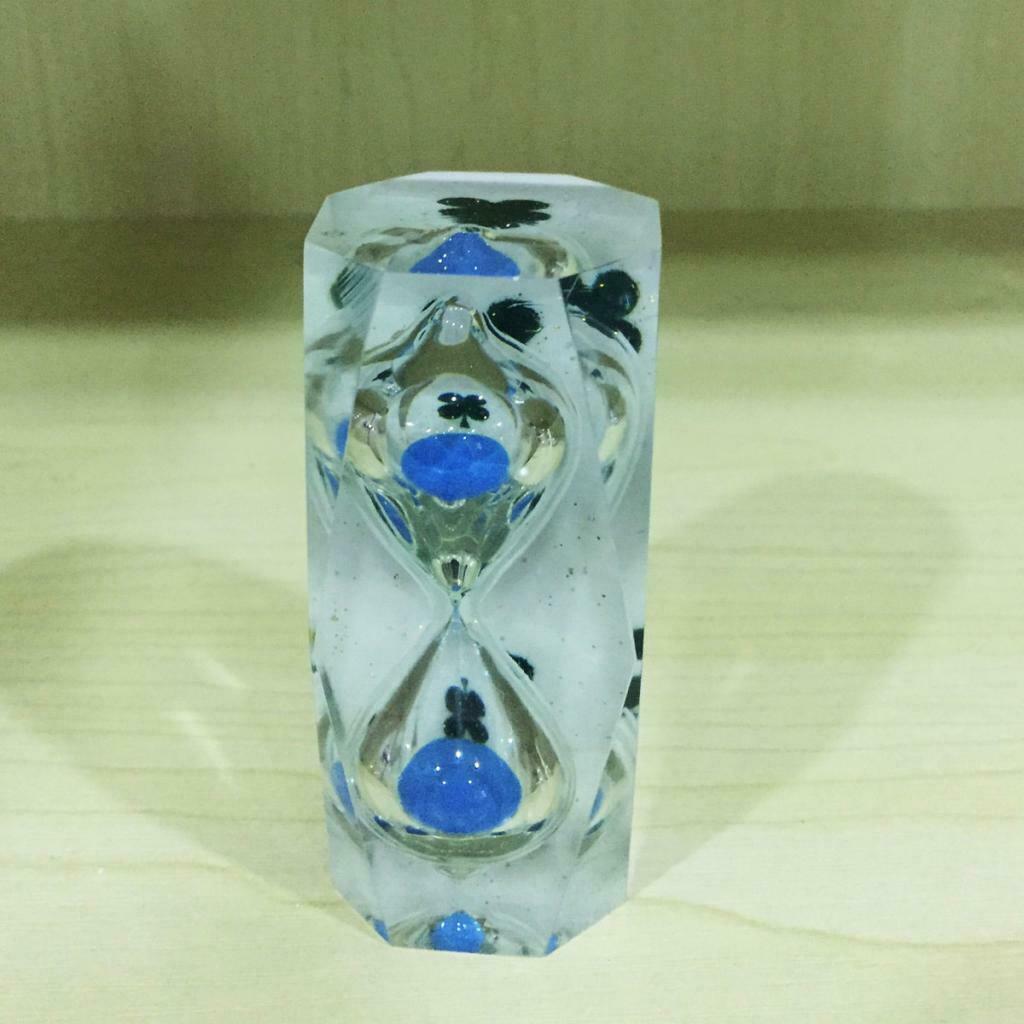 3 Mins Sandglass Children Kids Hourglass Sand Clock Timer Timing Tool Blue #