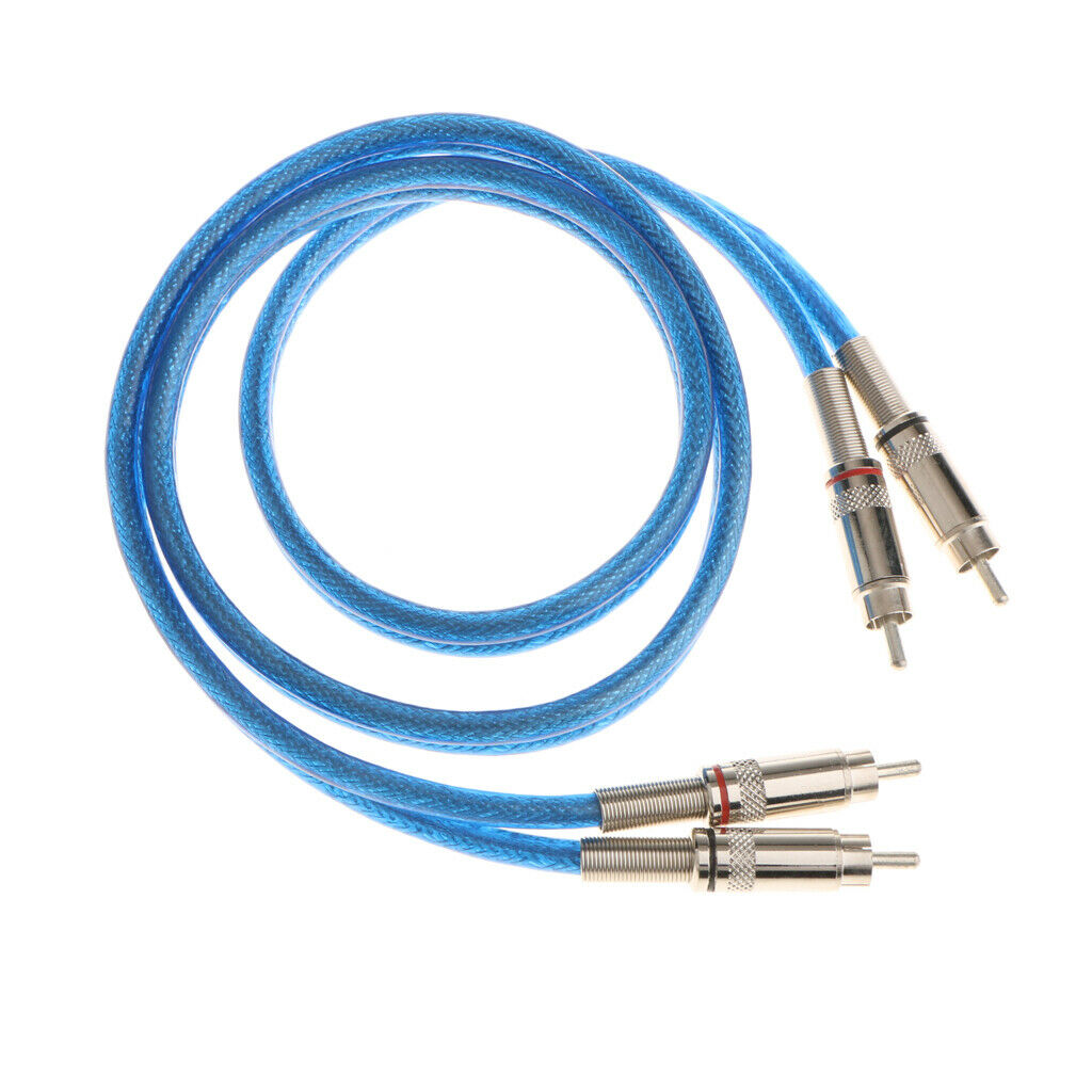 Dual RCA to RCA Audio Video AV Cable DVD VCR Stereo Audio Cable 1 Meter