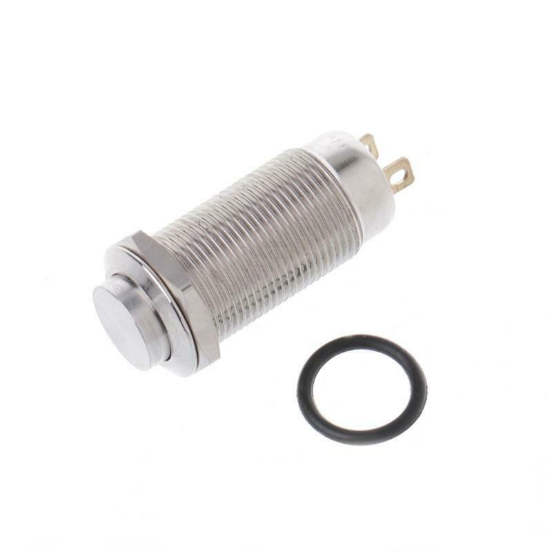 12mm Waterproof Self-locking Latching Metal Push Button Switch High Flush