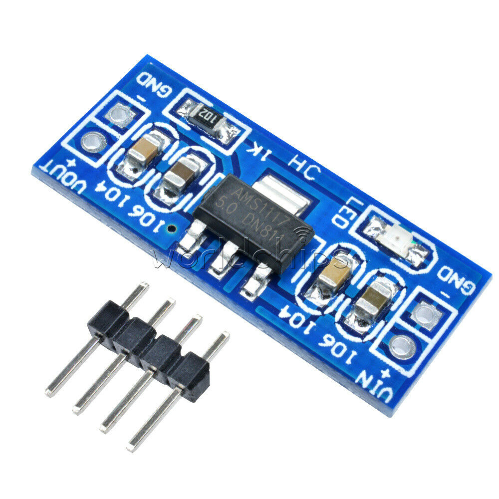 10PCS  6.0V-12V to 5V AMS1117-5.0V Power Supply Module AMS1117-5.0 TOP