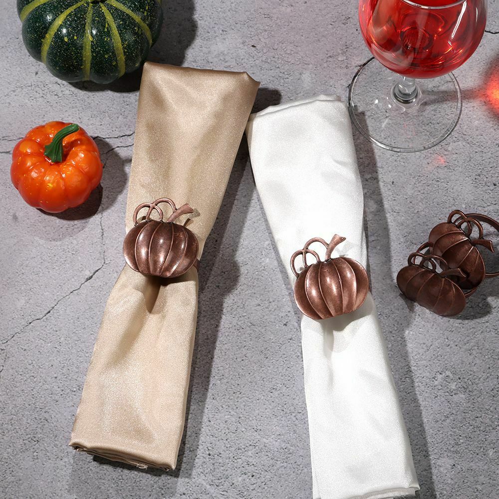Bronze Weddings Napkin Holders Dinner Tables Rings Pumpkin Napkin Ring Fall