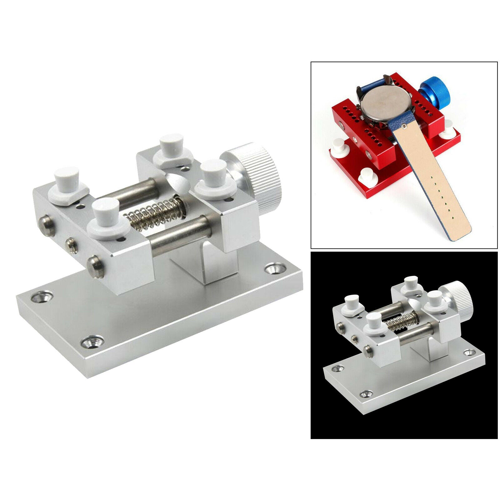 Metal Watch Strap Removal Device Adjustable Tool Base Repair for Watchmaker