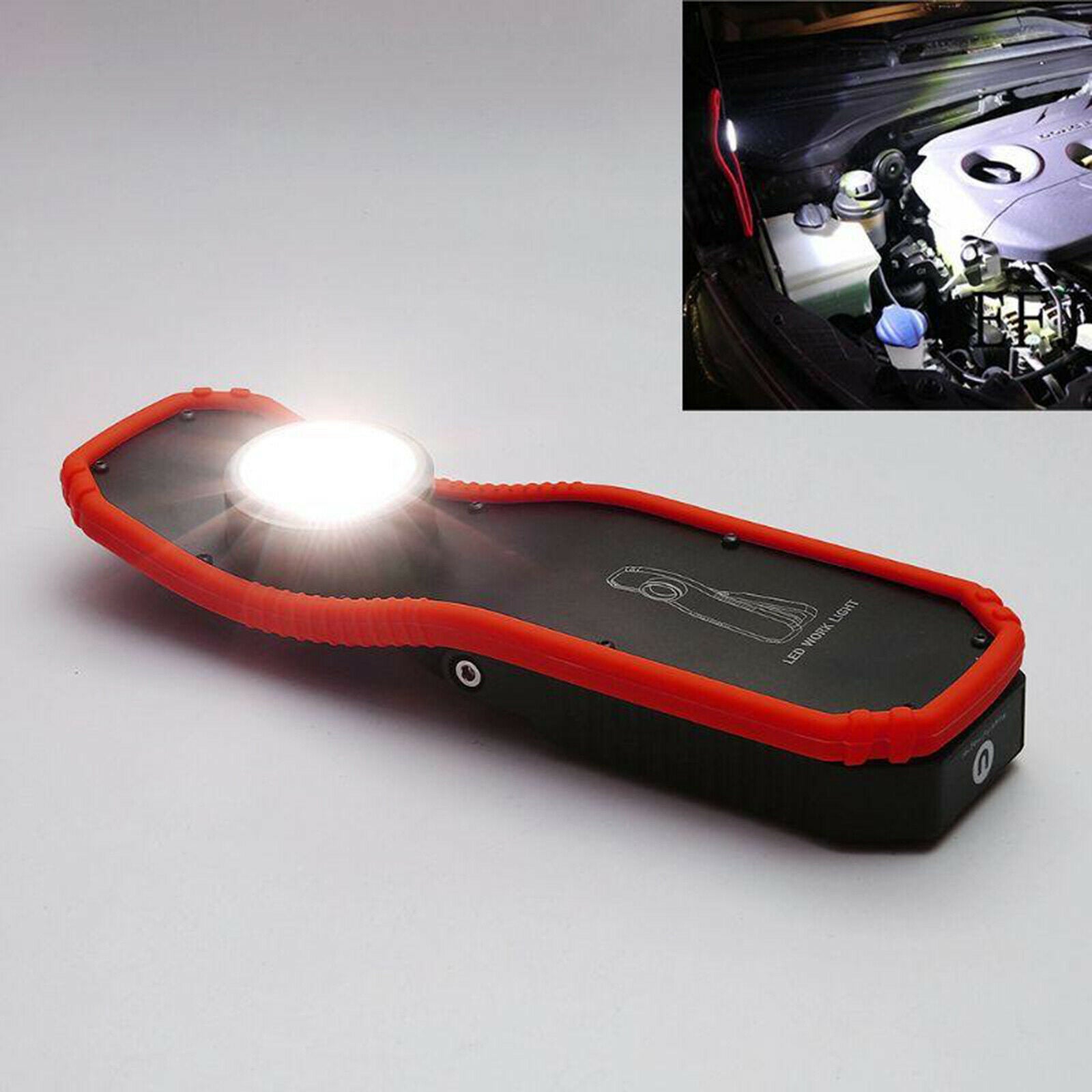 LED COB Torch Rechargeable Magnetic Camping Hanging Hook Lamp Lighting