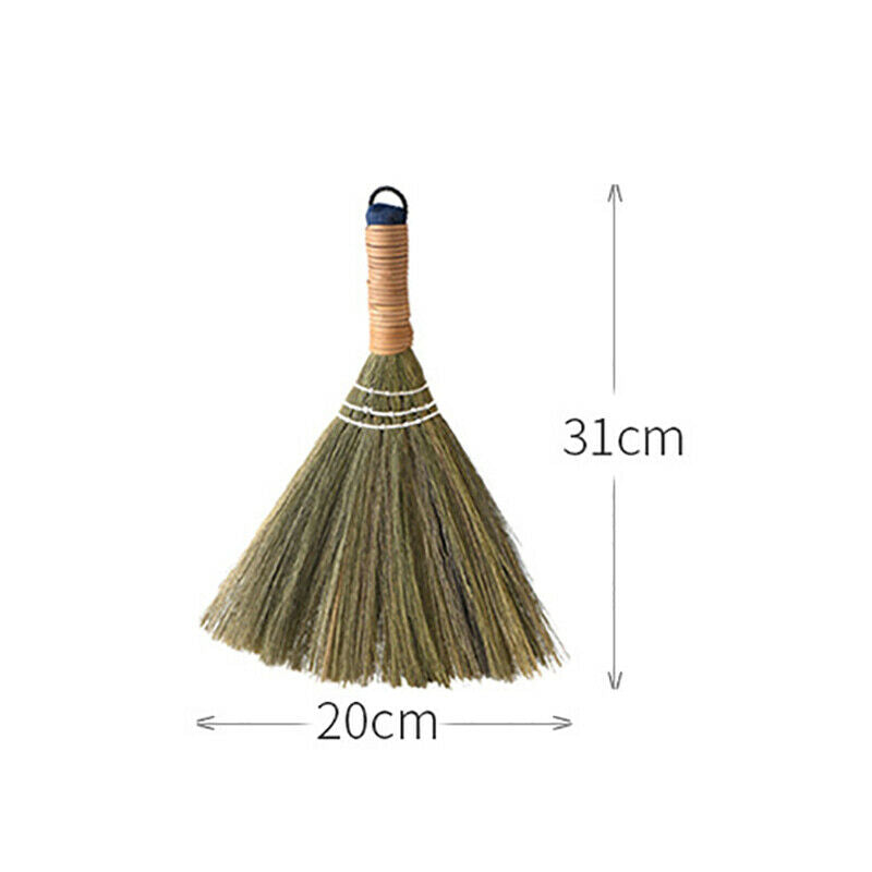 1Pcs Wooden Floor Soft Broom Sweeping Manual Grass Hair Sweeper Dust Brush To SJ