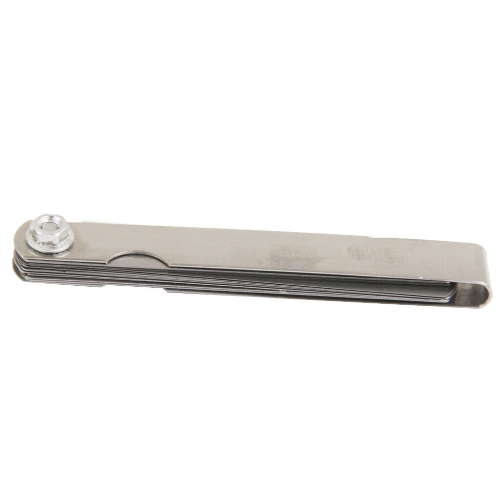 Metric/Inch Feeler Gauge w/ 15 Blades Valves Tools for Valve Spark Plug Gaps