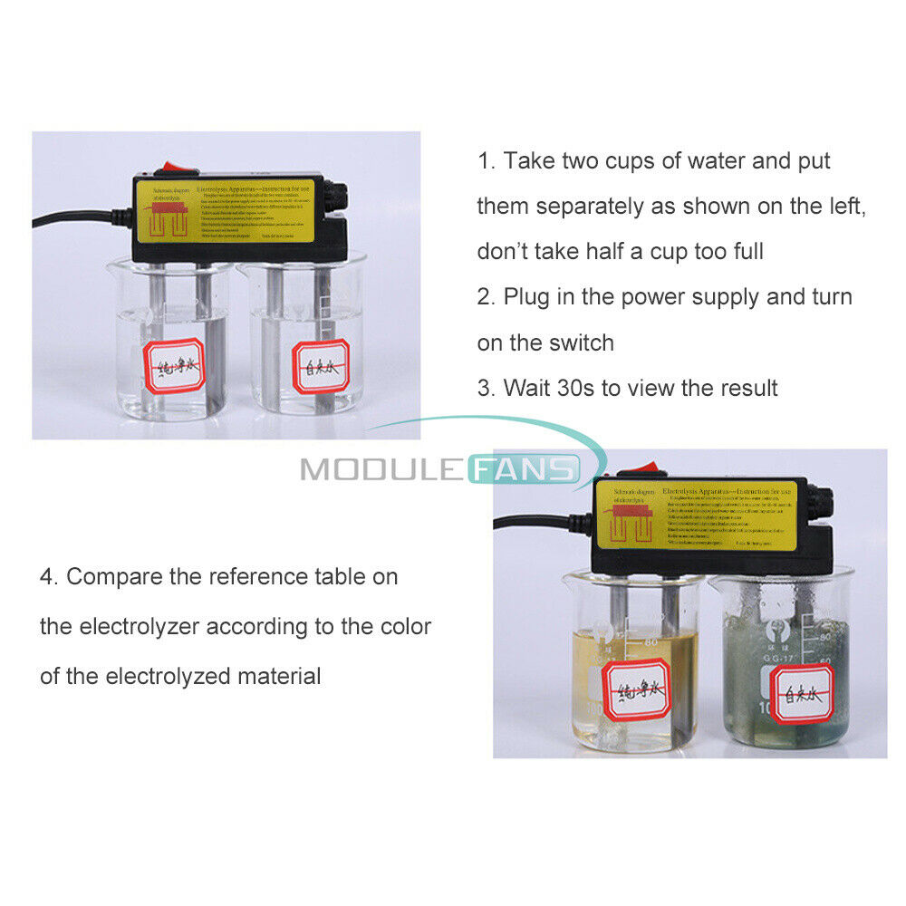 Water PH Electrolyzer Test Electrolysis Water Purity Level Meter PH Testing 220V