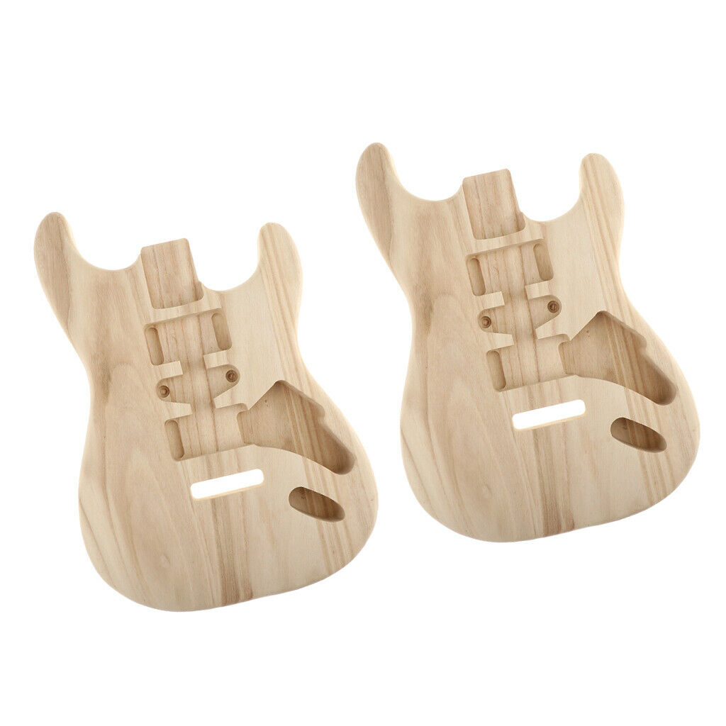 Pack of 2 Wooden Body for ST Guitars Music Instrument Replacement Parts