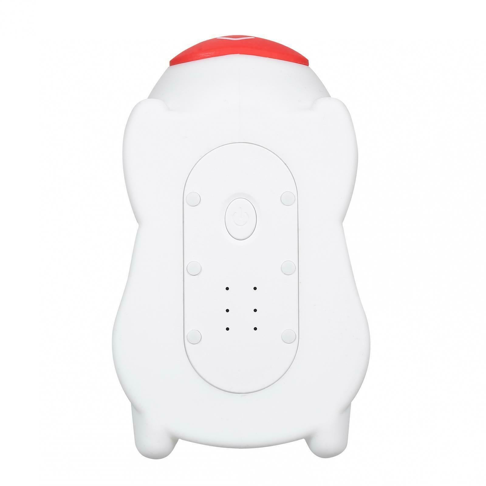 Soft Silicone Night Light Bull Bedside Nursery Lamp LED 7-Color Nightlight