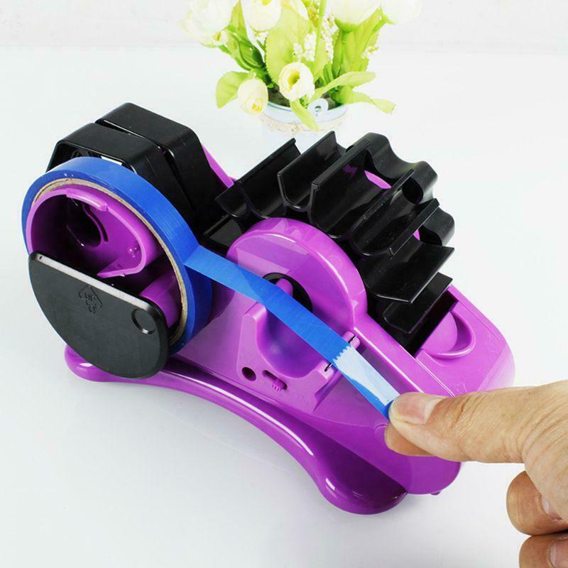 Semi-Auto Tape Dispenser With 35mm Fixed Length Tape Cutter Desktop Office Home