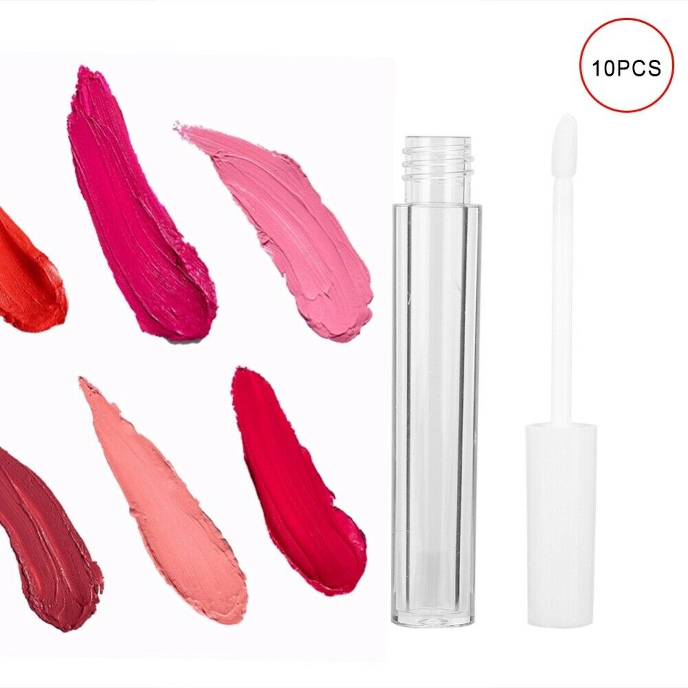 10PCS 2.5 ml Lip Gloss Tubes Clear Empty Containers Refillable Tube DIY