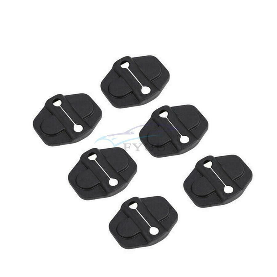 6 × Rustproof Waterproof Auto Front Rear Upper Lower Door Lock Protector Cover